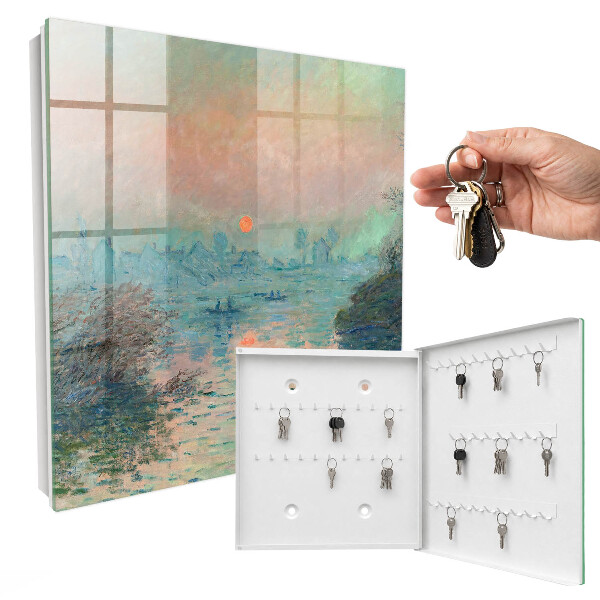 Key cabinet for wall Romantic landscape