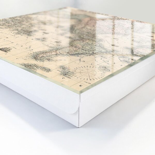 Key storage box World map