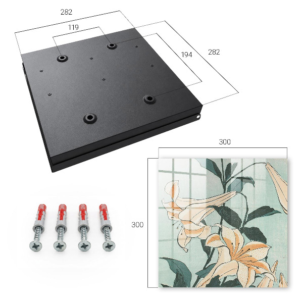 Key box Delicate lilies