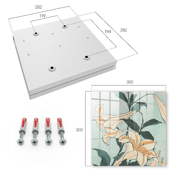Key box Delicate lilies
