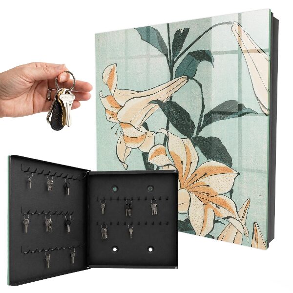 Key box Delicate lilies