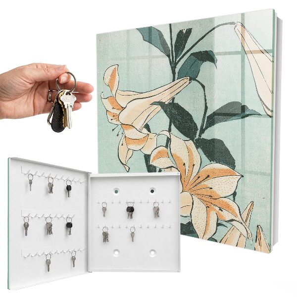 Key box Delicate lilies