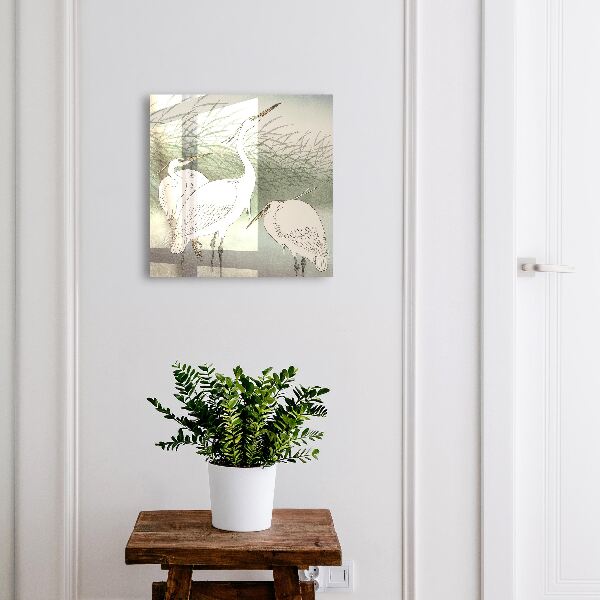 Key cabinet for wall Herons and grasses