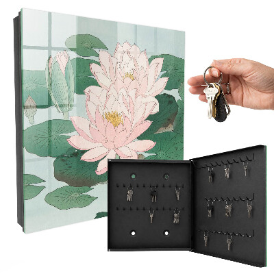Key cabinet for wall Water lilies