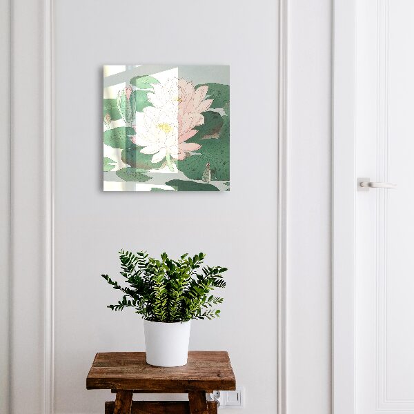 Key cabinet for wall Water lilies