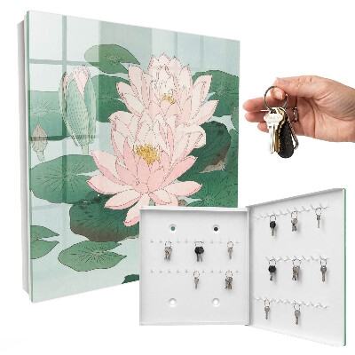 Key cabinet for wall Water lilies