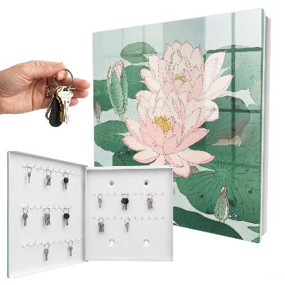 Key cabinet for wall Water lilies