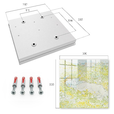 Key cabinet for wall Idyllic rest