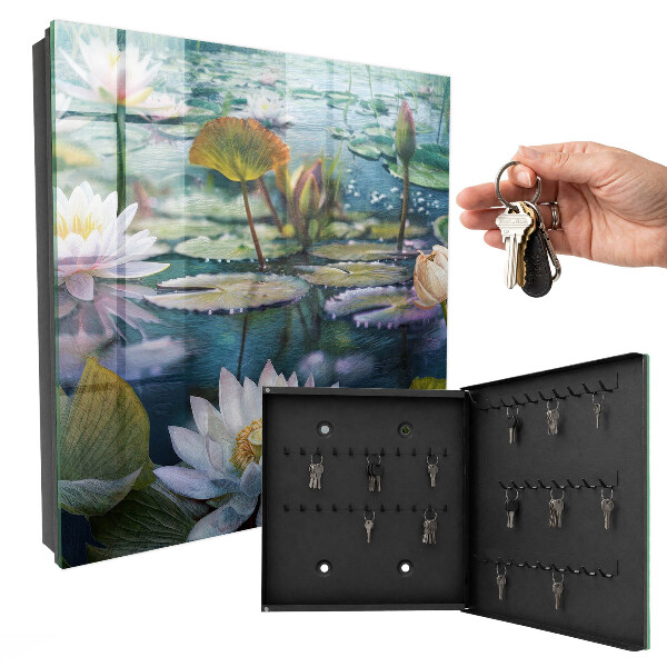 Key storage box Water flowers