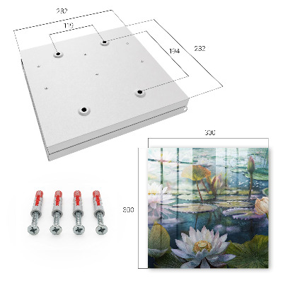 Key storage box Water flowers
