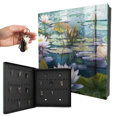 Key storage box Water flowers