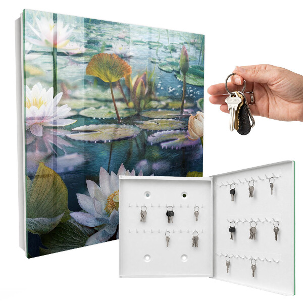 Key storage box Water flowers