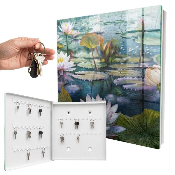 Key storage box Water flowers
