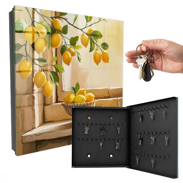 Key cabinet for wall Lemon freshness