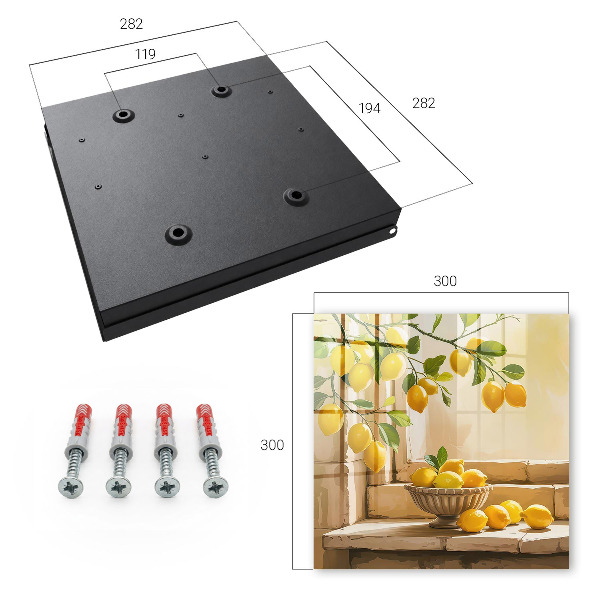 Key cabinet for wall Lemon freshness