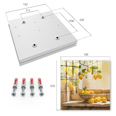 Key cabinet for wall Lemon freshness