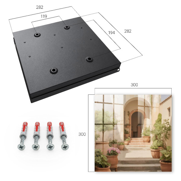 Key storage box Rustic garden