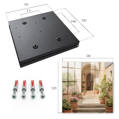 Key storage box Rustic garden