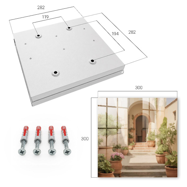 Key storage box Rustic garden