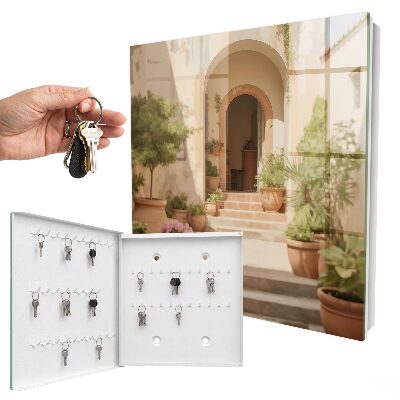 Key storage box Rustic garden
