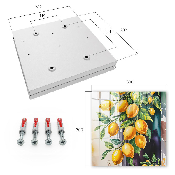 Key cabinet for wall The Magic of Lemon