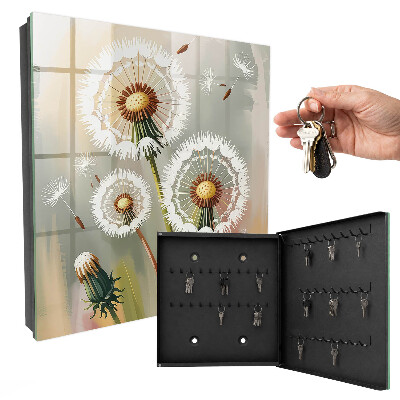 Key cabinet for wall Delicate dandelions