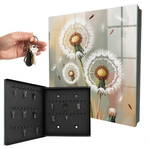 Key cabinet for wall Delicate dandelions