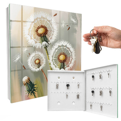 Key cabinet for wall Delicate dandelions