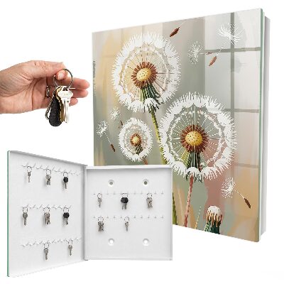 Key cabinet for wall Delicate dandelions