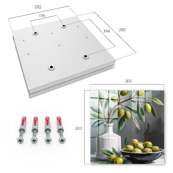 Key box Green olives