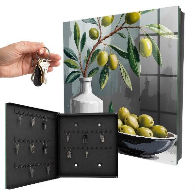 Key box Green olives