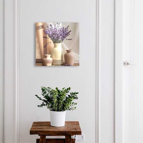 Key cabinet for wall Flowers in a vase