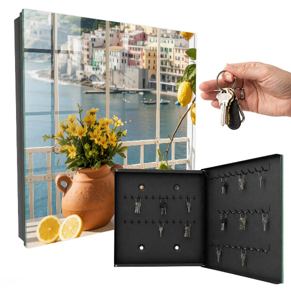 Key storage box Holiday landscape