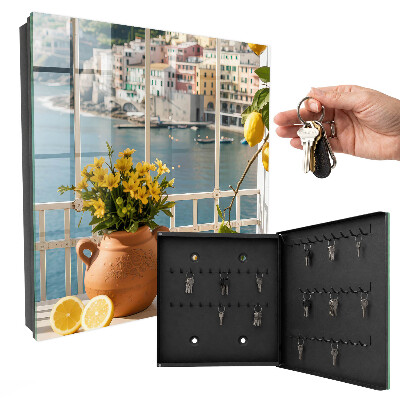 Key storage box Holiday landscape