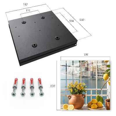 Key storage box Holiday landscape