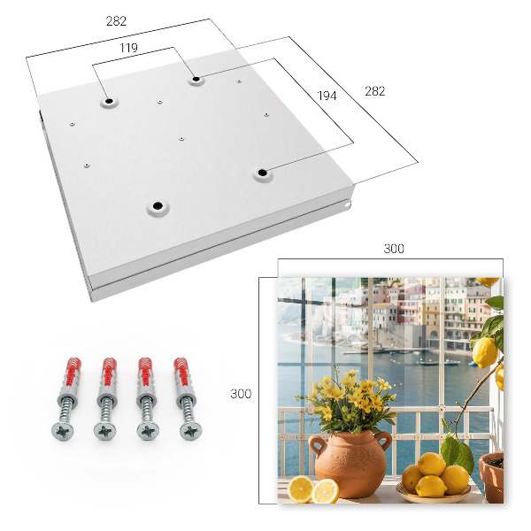 Key storage box Holiday landscape