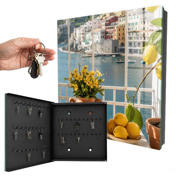 Key storage box Holiday landscape