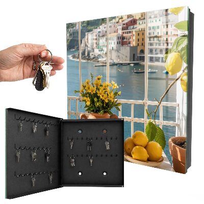 Key storage box Holiday landscape