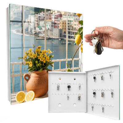 Key storage box Holiday landscape