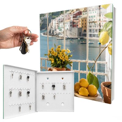 Key storage box Holiday landscape