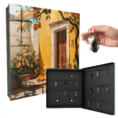 Key storage box Orange terrace