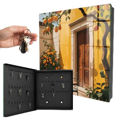 Key storage box Orange terrace