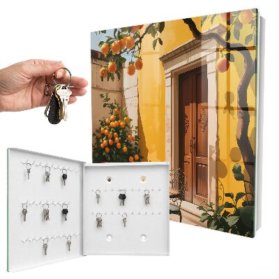 Key storage box Orange terrace