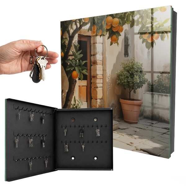 Key storage box Orange Garden