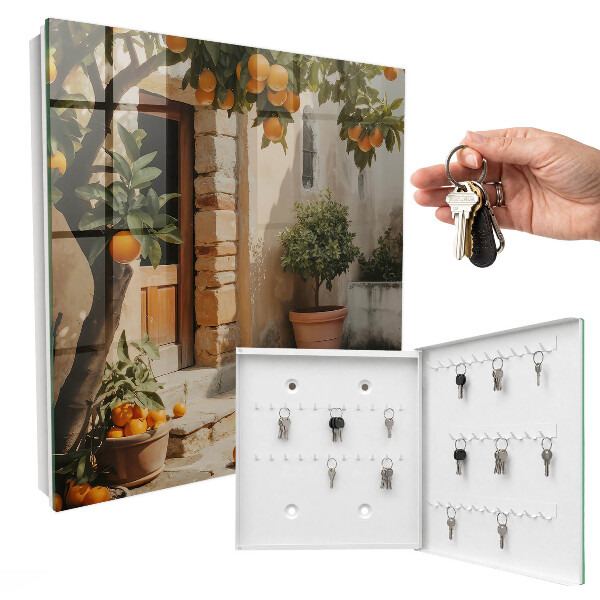Key storage box Orange Garden