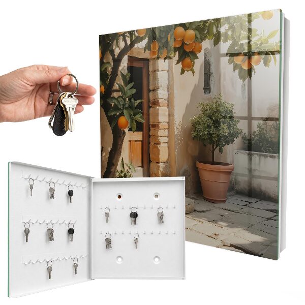 Key storage box Orange Garden