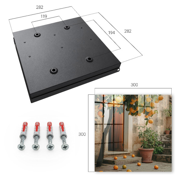 Key cabinet for wall Warm terrace