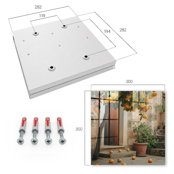 Key cabinet for wall Warm terrace
