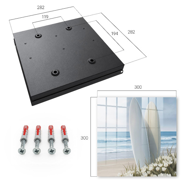 Key storage box Relaxing on the beach
