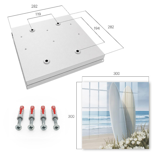 Key storage box Relaxing on the beach